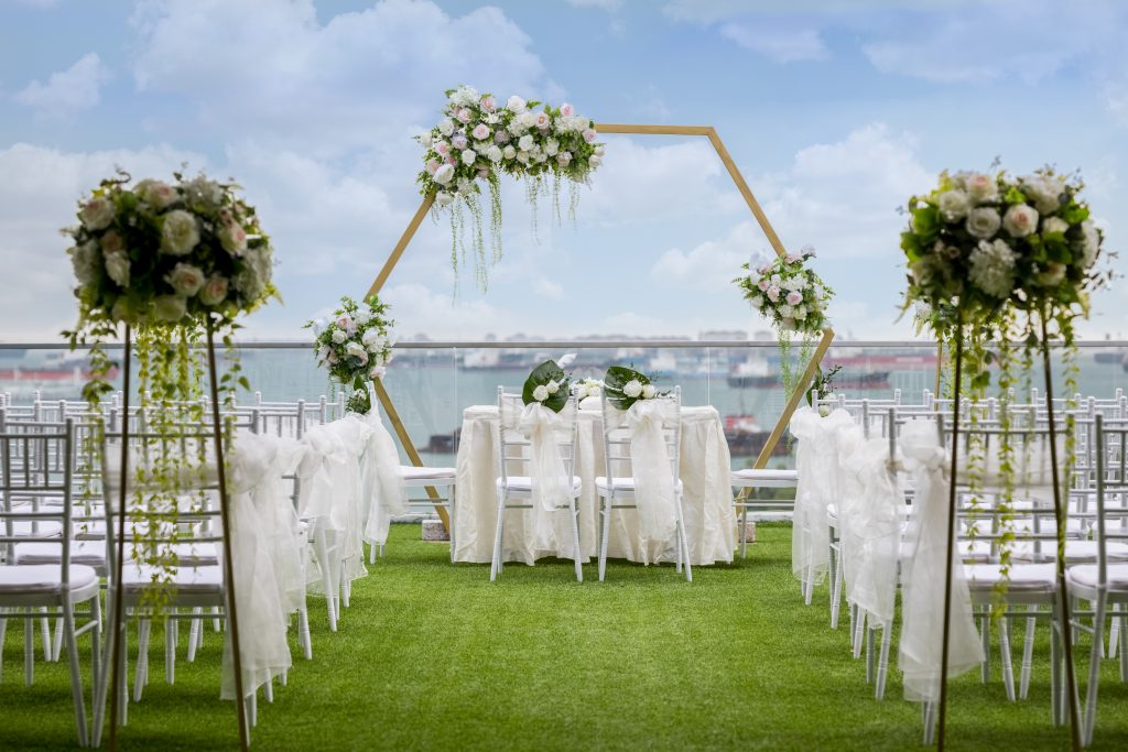 Singapore Outdoor Wedding Venue Sky Garden Sentosa